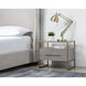 Venice 25.25 X 22.5 inch Grey Shagreen Night Stand